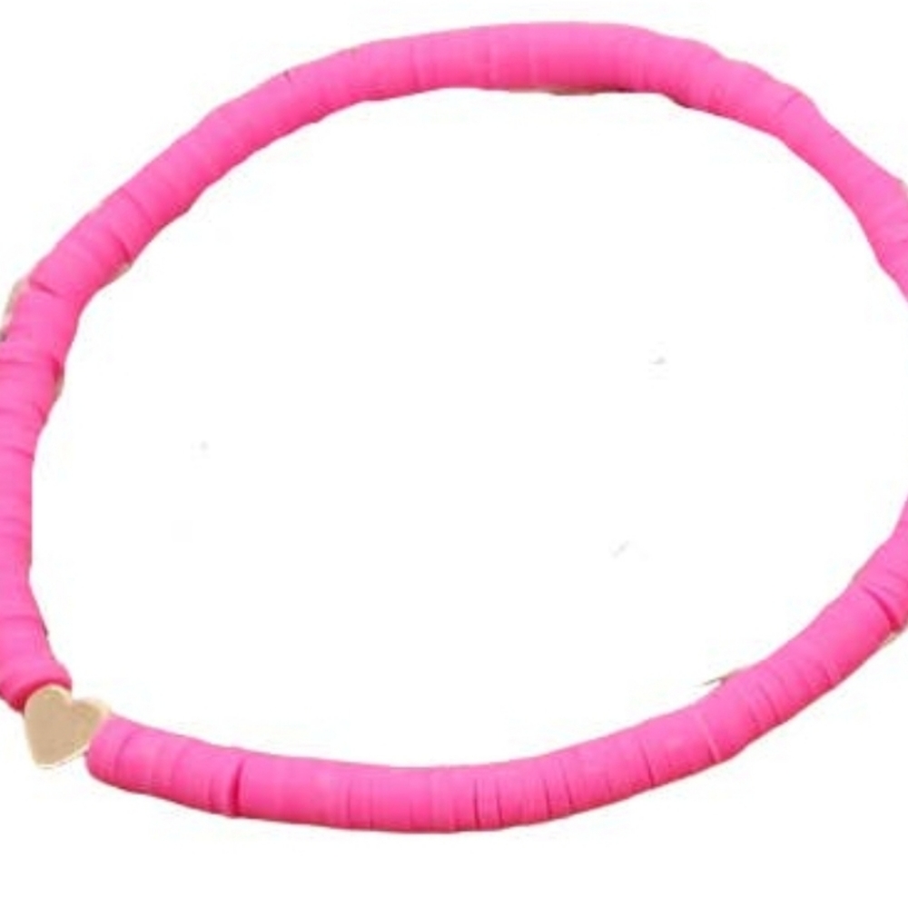 New pink soft clay bracelet